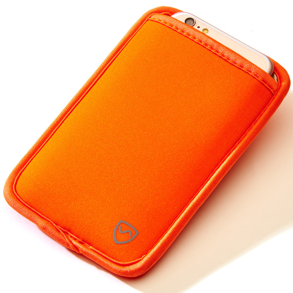 Orange SYB Phone Pouch with phone