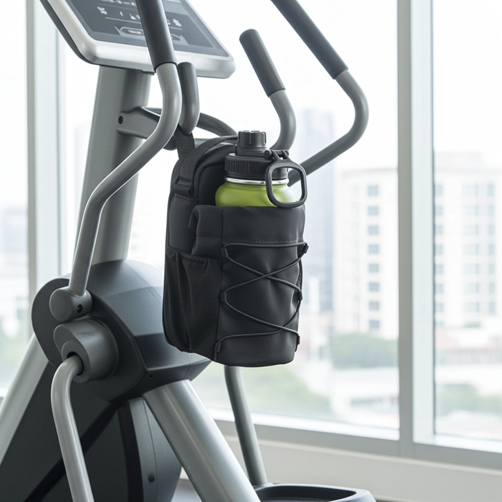 Magnetic Gym Crossbody Bottle Bag product information graphic