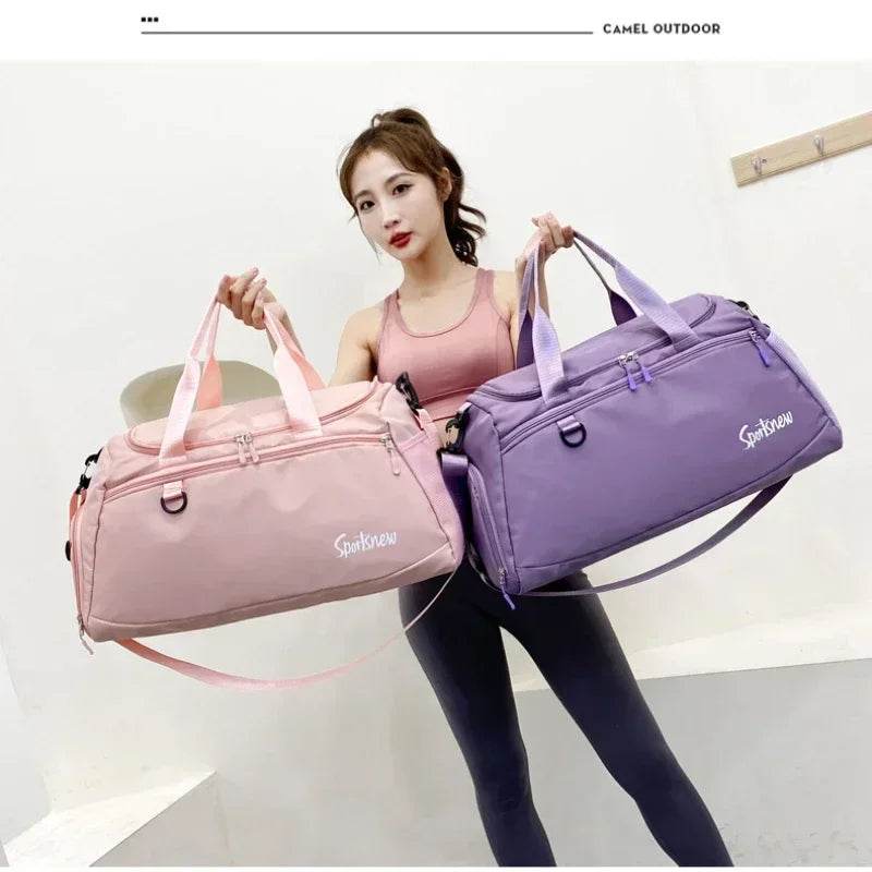Wet/Dry Gym Duffel shoe compartment