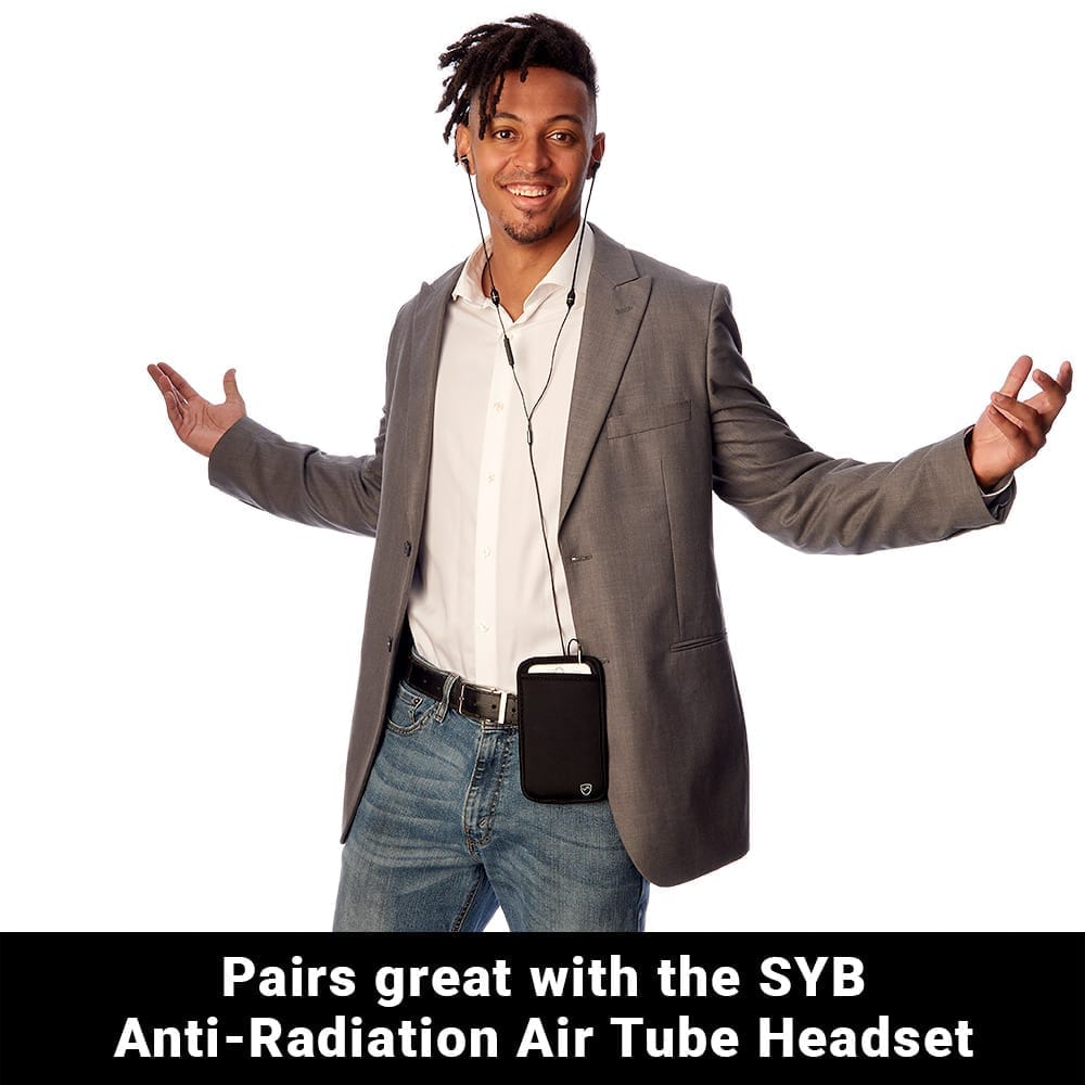 Person wearing the SYB Phone Pouch during everyday use
