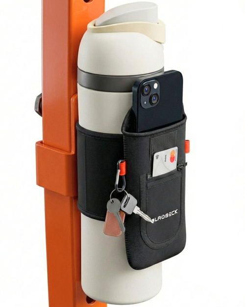 BLAUBECK magnetic bottle sleeve with phone pocket