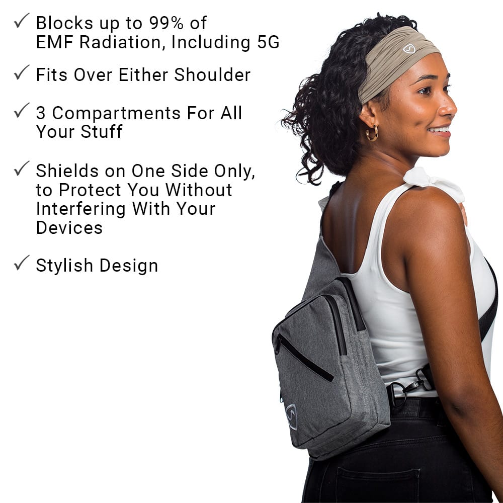 Person wearing the SYB Sling Bag from the rear